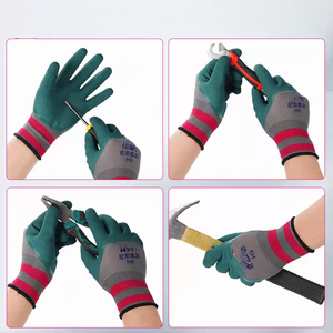 Gants de sécurité en caoutchouc épais avec logo personnalisable pour les mécaniciens et les jardiniers - Product Image 5