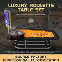 YH Ensemble complet de table de roulette de casino Table de poker pour club de casino