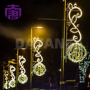 ไฟประดับเสา LED สำหรับเทศกาลคริสต์มาส เหมาะสำหรับตกแต่งถนนในเมือง ห้างสรรพสินค้า โครงการไฟตกแต่งภูมิทัศน์กลางแจ้งในช่วงวันหยุด - Product Image 2