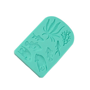 Coral And Seashell Fondant Cake Silicone Mold Rectangle For Sea Fish Chocolate Cake Decoration - Product Image 3