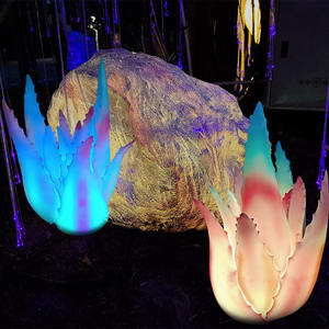 La mejor iluminación de decoración navideña, luz de fibra de vidrio, decoración de jardín, luz decorativa LED de aloe para jardín de Villa - Product Image 1