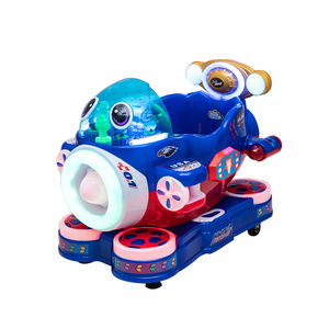 Máquina de Juegos Infantiles Operada con Monedas, Thunder Aircraft, Coche Eléctrico Balancín con MP3 - Product Image 1