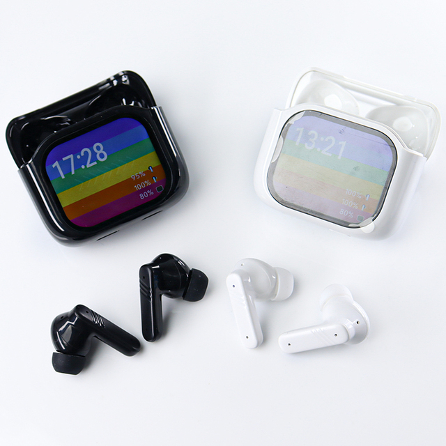 AI Translator Earphone Screen Smart Touch ACN ECN TWS LX50 Wireless Earbuds