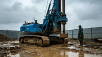 Foreuse rotative industrielle pour puits d'eau, profondeur 300-900m, machine de forage robuste pour projets d'ingénierie