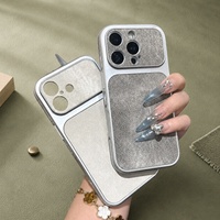 Étui de téléphone Pu, motif denim, luxe, antichoc pour iPhone