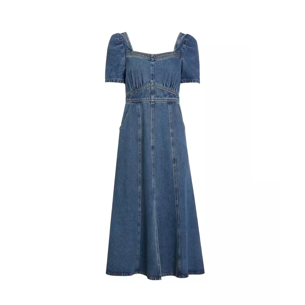 Chic Styles and Comfort in jean dress designs for Trendy Women