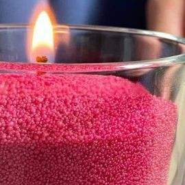 Bougie perle cire sable vases en verre de haute qualité boîte de soja en gros coloration des plantes mariage aromatique blanc perle poudre bougie - Product Image 2