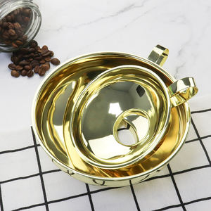 Gadget speciali per cucina di qualità alimentare durevole <span class=keywords><strong>in</strong></span> acciaio inossidabile <span class=keywords><strong>oro</strong></span> imbuto per inscatolamento a <span class=keywords><strong>bocca</strong></span> larga per liquidi filtranti - Product Image 4