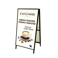 Panneau lumineux personnalisé en forme de A pour vitrine de chocolaterie, café, boutique, support de menu, panneau rétroéclairé
