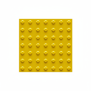Superficie de Seguridad Táctil de TPU Amarillo para Discapacitados, con Relieve, 40x40 cm, con Puntos, para Interiores/Exteriores, PL 8010 Turquía - Product Image 2