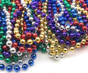 Cuentas baratas de carnaval, collar de cuentas de Mardi Gras de oro verde púrpura, cuentas de lanzamiento de Carnaval - Product Image 4