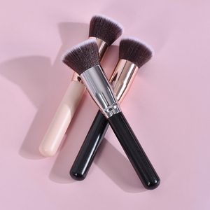 DailyQueen <span class=keywords><strong>2022</strong></span>, recién llegado, el <span class=keywords><strong>mejor</strong></span> juego de brochas de maquillaje de base plana, haga su logotipo, Kabuki superior plano para base de marca privada - Product Image 3