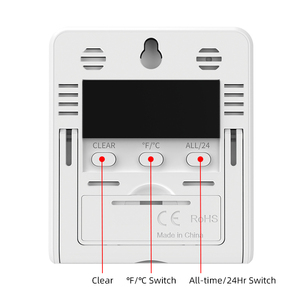 Habitación interior LCD Medidor electrónico de <span class=keywords><strong>temperatura</strong></span> y humedad Termómetro digital Higrómetro Termómetro doméstico - Product Image 5