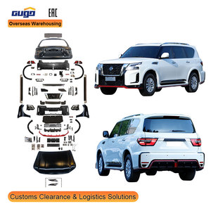 GUGO 2010-2019 per <span class=keywords><strong>Nissan</strong></span> Patrol Y62 Kit Carrozzeria Aggiornamento Nuovo Modello Nismo 2022 Paraurti Anteriore e Posteriore con Fendinebbia - Product Image 1