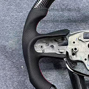 Hot Sale Wholesale Carbon Fiber Perforated Leather Steering <b>Wheel</b> Fit for Cadillac Ct4 Ct5 Auto Steering <b>Wheel</b> - Product Image 3