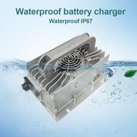 Chargeur rapide électrique 48V 800W étanche IP66 pour batteries Li-Ion et plomb-acide - Aluminium, efficacité 93% pour vélos électriques/trottinettes