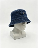 Nouveau Chapeau Bob Unisexe Pliable en Jean Brodé Personnalisé avec Poche, Style Pêcheur, à Large Bord, pour Sports et Activités de Plein Air - Fournisseur