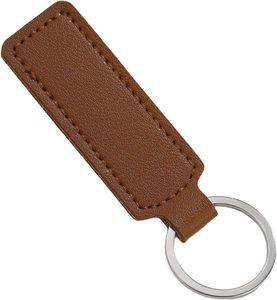 PU Leather <b>Key</b> <b>Ring</b> Simple Business Car <b>Key</b> Accessories Leather <b>Key</b> Creative Business Gift Customizable - Product Image 1