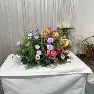 Runner Floreale Artificiale Verde IFG Fatto a Mano, Lunghezza 60cm, per Allestimento e Decorazione di Scene - Product Image 3