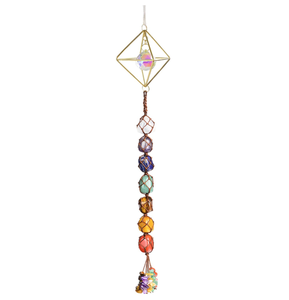 Adorno colgante de Chakra de cristal bonito hecho a mano, Kits y accesorios de Interior de coche ostentosos, decoración de ventana Feng Shui - Product Image 5