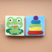 Livre silencieux en feutre Montessori pour les enfants de 1 à 6 ans - Jouet éducatif sensoriel avec couleur et taille personnalisées Développant l'intelligence