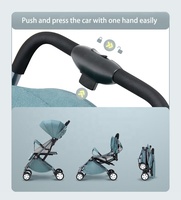 Vente Directe Usine Poussette Bébé de Luxe Multifonctionnelle Légère Pliante à Cadre en Aluminium pour Voyage
