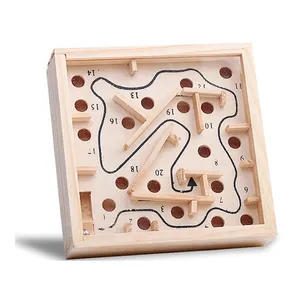 High Quality Labyrinth Board Game Ball In Maze Puzzle Handcrafted Children Educational Toy
