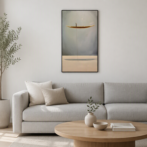 Arte Decorativo <span class=keywords><strong>de</strong></span> Pared para Hoteles y Hogares, Impresiones Abstractas <span class=keywords><strong>de</strong></span> <span class=keywords><strong>Paisajes</strong></span>, Escenas <span class=keywords><strong>de</strong></span> <span class=keywords><strong>Montañas</strong></span> Doradas, Pintura Contemporánea en Porcelana <span class=keywords><strong>de</strong></span> Cristal - Product Image 6