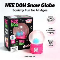 Jouet Squishy NeeDoh, globe à neige lumineux, jouet à presser en TPR, jouet sensoriel anti-stress, cadeau de fête pour enfants et adultes