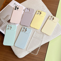 Coque pour iPhone 17 Macaron avec Cœur 3D sur le Côté, Souple, Résistante aux Chocs, Grande Fenêtre Transparente