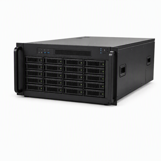 TZR Custom 4U 20 Bay AI Storage Server Chassis Galvanized Sheet Metal Rackmount Case OEM ODM for Big Data Analytics