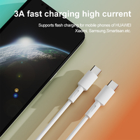 Cable DE DATOS PD de carga rápida tipo C a tipo C 60 W para teléfono móvil