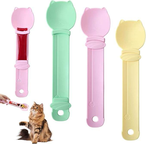 Cat Treat Squeezer Spoon Anti <b>Bite</b> Feeding Stick Pet Snack Dispenser for Liquid Food and Cake - Product Image 1