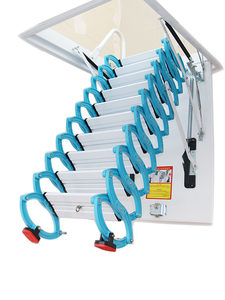 Escalier pliant électrique entièrement automatique, échelle <span class=keywords><strong>escamotable</strong></span> renforcée et dissimulée pour usage domestique - Product Image 5