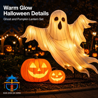 Decoración de Halloween para Exteriores, Linterna de Fantasma, Luz de Calabaza, para Jardín, Parque Temático, Festival