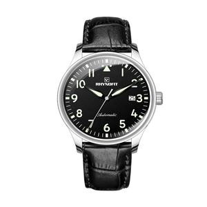 Montre automatique de plongée pour homme de luxe avec date luminescente et bracelet en cuir véritable avec mouvement mécanique à cadran simple ETA 2824 - Product Image 1