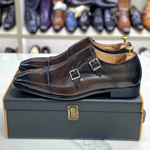 Zapatos Formales de Hombre de Cuero Genuino al por Mayor, de Caña Alta, con Punta Cerrada, con Cordones, Impermeables, Transpirables, Estilo Vintage Retro para Oficina - Product Image 4