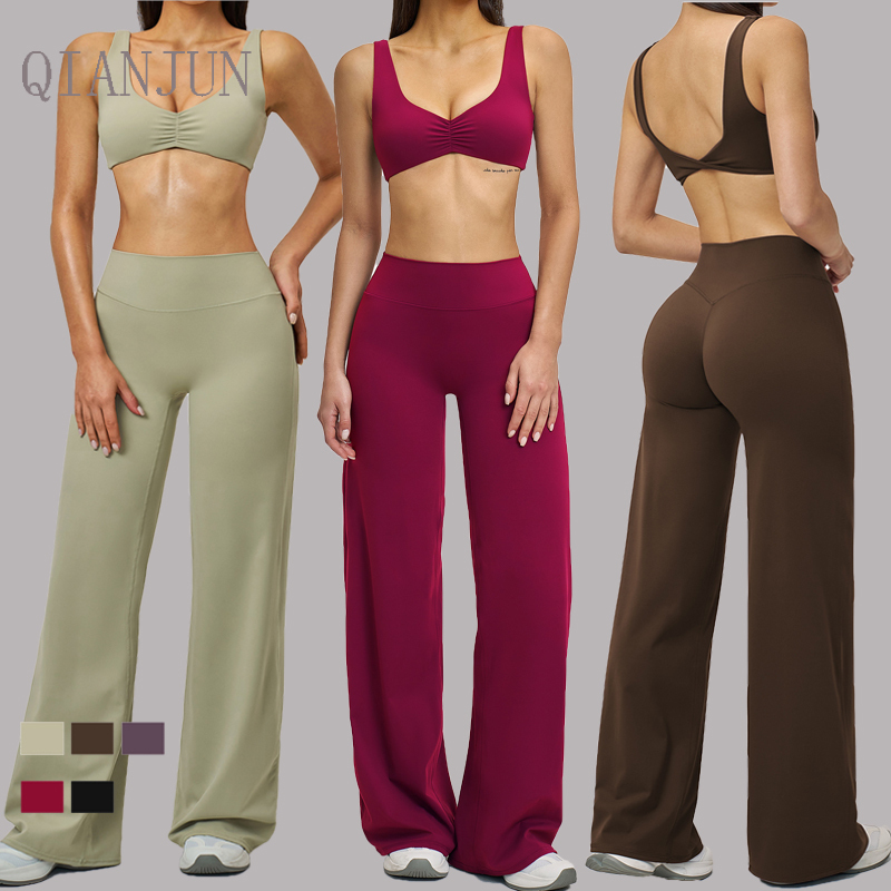 Women Custom Sleeveless Pliats Sport Bra