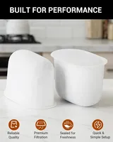 Filtre à eau TIKAFE pour cafetière Ninja Dual Brew Maker compatible avec les modèles à dosettes individuelles et à café moulu ES601/ES655/ES701 Charcoal