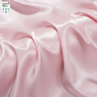 Vente en gros en stock 100% polyester 150cm de largeur imitant le tissu de satin de soie