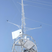 Menara Pengukuran Angin Baja Galvanis 80m 100m 120m untuk Tiang Met dan Pendukung Proyek Energi Terbarukan