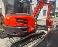 Mini-excavatrice sur chenilles d'occasion KX057, d'origine japonaise, excavatrice hydraulique KX057, petite excavatrice 057