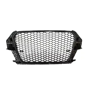 Replacement Front Bumper Grille For Audi Q3 Change To RSQ3 SQ3 High Quality Mesh Grill 2013 2014 2015