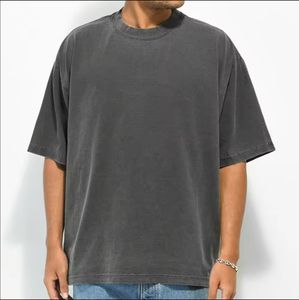 T-shirt da uomo 100% cotone personalizzata dalla fabbrica cinese, alta qualità, opzioni di stampa fotografica, manica corta, <span class=keywords><strong>250</strong></span> <span class=keywords><strong>grammi</strong></span>, tinta unita, vestibilità ampia - Product Image 3