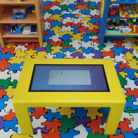 Table de jeu interactive numérique LCD étanche Ikinor 43 pouces pour intérieur, design pliable en aluminium, Android/Windows pour enfants
