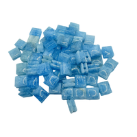 Perles de pierres précieuses en vrac de marque LANGYUE, aquamarine taillée en facettes, forme rectangulaire violette, vente en gros, best-seller pour la création de bijoux personnalisés