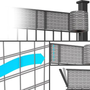 Factory Manufacture Sichtschutzstreifen Privacy Screen Tarpaulin Pvc Tarpaulin Material Strip Screen Fence Roll - Product Image 5