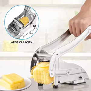 Coupe-patates manuel Déchiqueteur Machine à chips de pommes de terre Trancheur de pommes de terre <span class=keywords><strong>professionnel</strong></span> Presse à frites Coupeur en acier inoxydable - Product Image 5