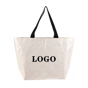 Cheap Price Custom Logo Eco Wholesale White Pure Design Reusable Laminated Shopping Tote PP Woven Bag - Product Image 1
