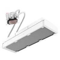 Refroidisseur liquide Thermalright Ultra 360 Blanc 4 broches ARGB Ventilateur de refroidissement pour jeux informatiques Refroidisseur d'eau pour processeur Radiateur
